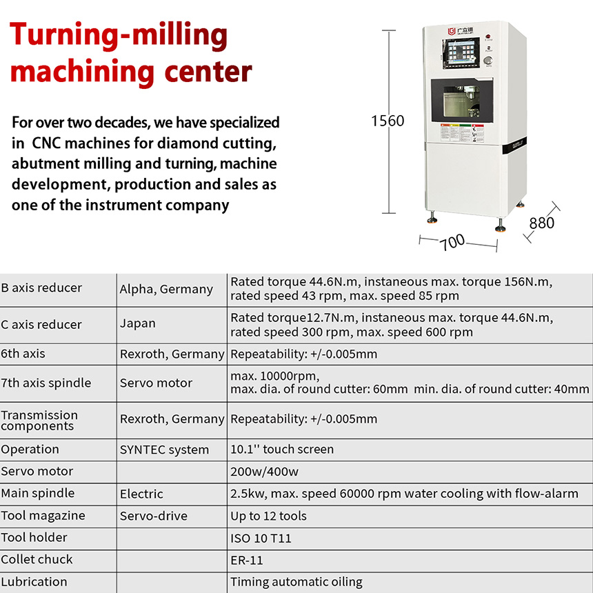 G7-300 Micro Seven Axis Engraving And  Milling Machine