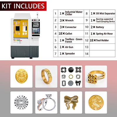 G5-350 Jewelry Carving Milling And Five Axis Machine Cnc Machine Jewelry