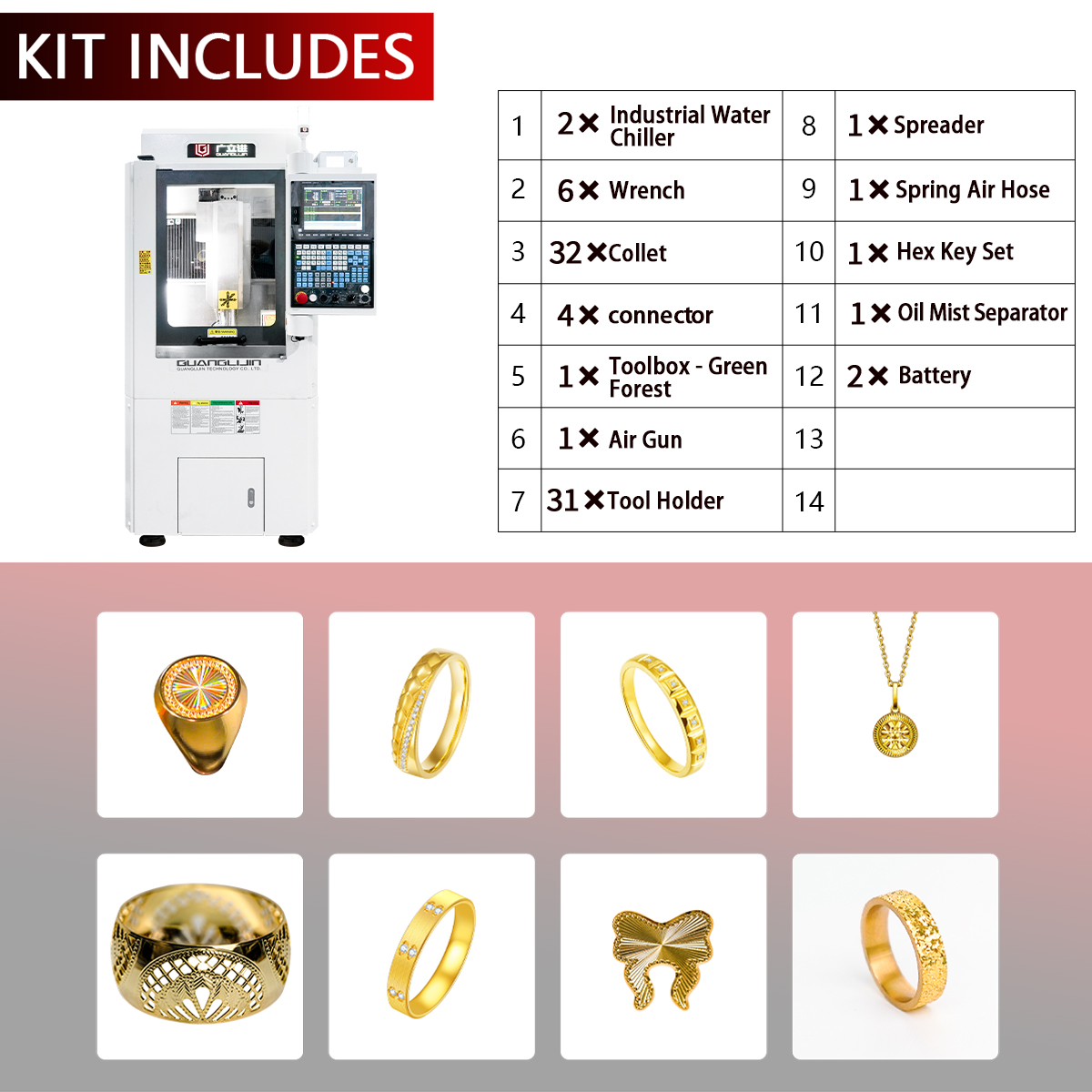 G5-380l  Jewelry Engraving And Milling Five-Axis Machine