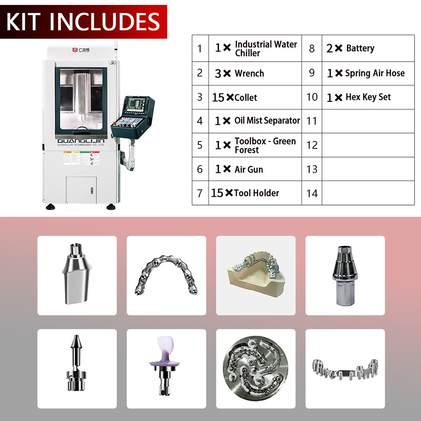 5 Axis Dental Mill Dental CNC Milling Machine P50