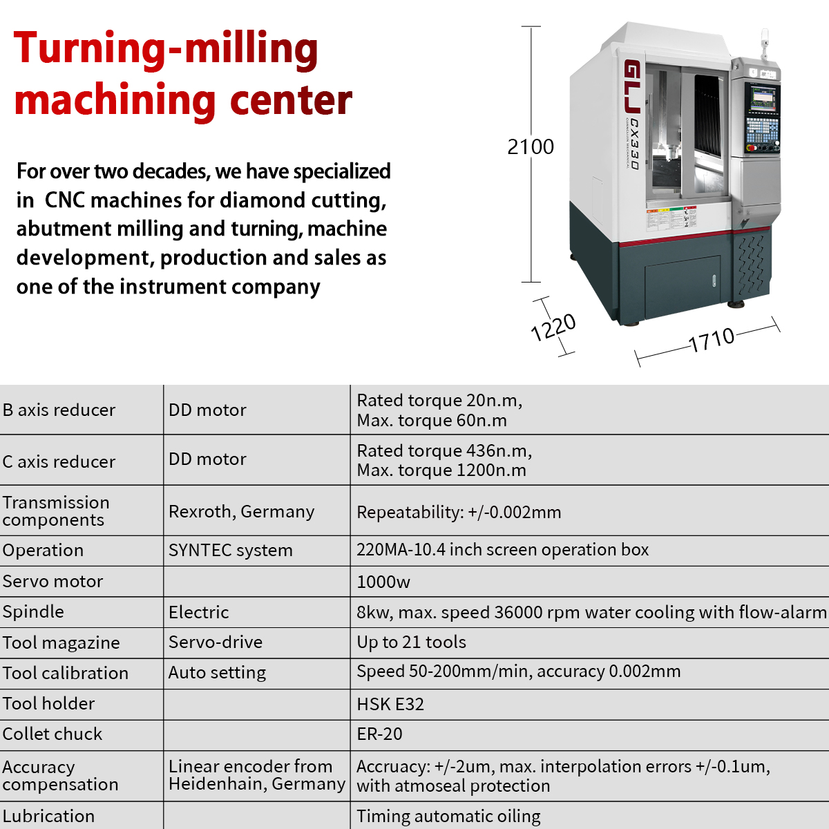 G5-330 Ring Cnc Machine Turning And Milling Machining Center