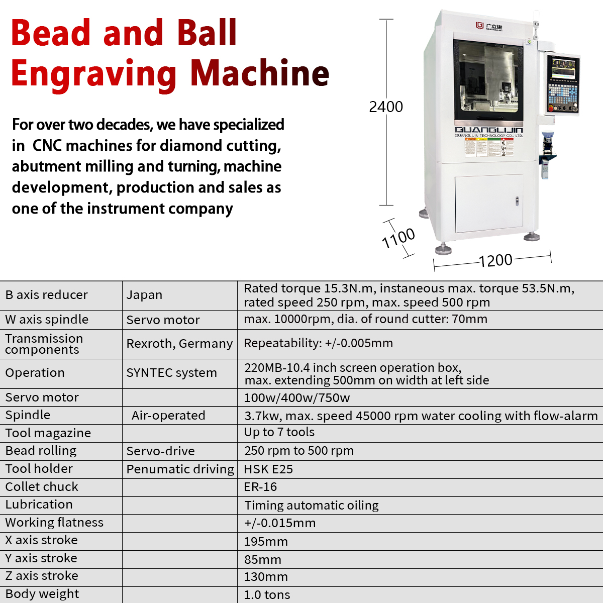 G10-200 bead engraving machine
